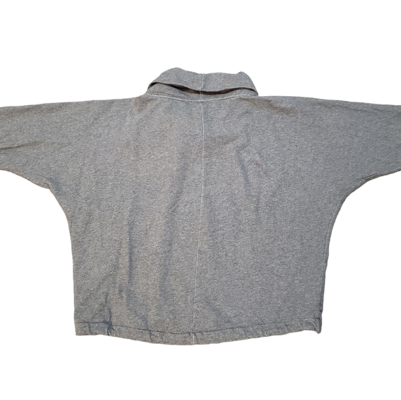 Joe Fresh Cowel Neck Oversized Sweatshirt Womens S Grey Drawstring Batwing - Picture 4 of 8